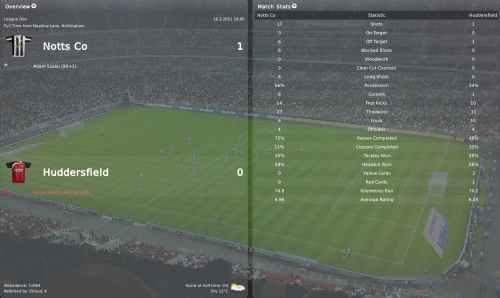 5 notts co vs huddersfield league one