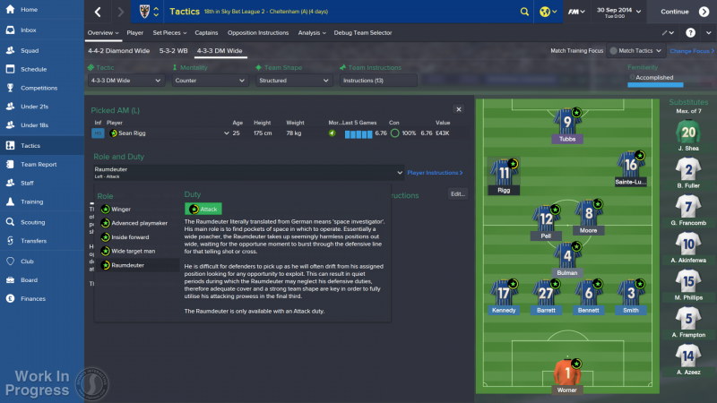 FM 2015 Tactics - Player Roles - Raumdeuter