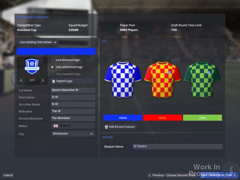 FM16 - Fantasy Draft - Creating Club_2