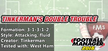 Best FM 2016 tactics Tinkerman Double Trouble