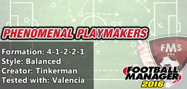 best FM 2016 tactics phenomenal playmakers