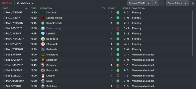 FC United of Manchester pre season fixture FM